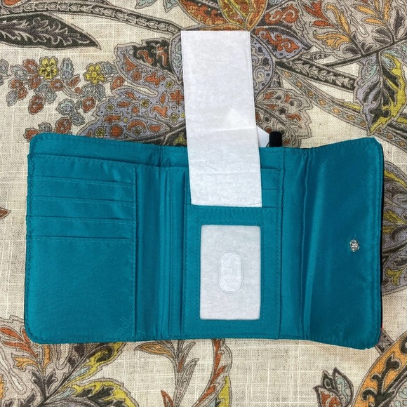 Vera Bradley Splash Floral Print Euro Wallet - Picture 3 of 3